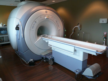 An MRI Scanner in a medical exam room